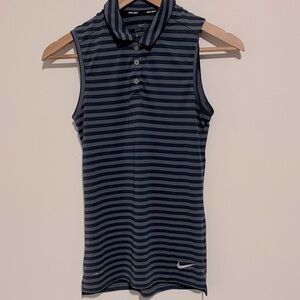 Nike Golf Dri-fit Striped Sleeveless Top